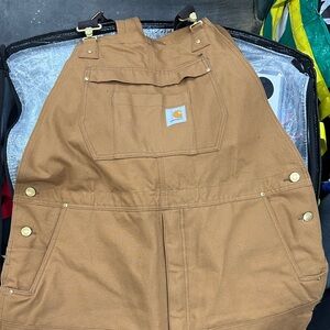 Carhartt firm duck insulated bib Overalls